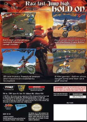 MX SuperFly featuring Ricky Carmichael box cover back